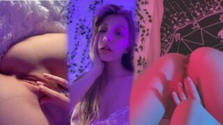 Szexi tini sulilány kéjesen masturbál