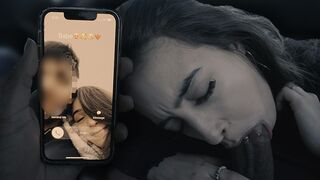 Tini kiscsaj megcsalja a pasiját és leszopja a méretes kárót